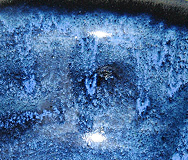 Detail einer Keramikglasur